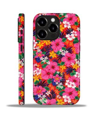 LISEN защитный чехол для Apple iPhone 17 Pro, двухслойная защита, гибискус