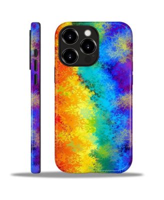 Lisen Phone Case Compatible with Apple iPhone, 2-Layer Durable, Prismatic Bloom