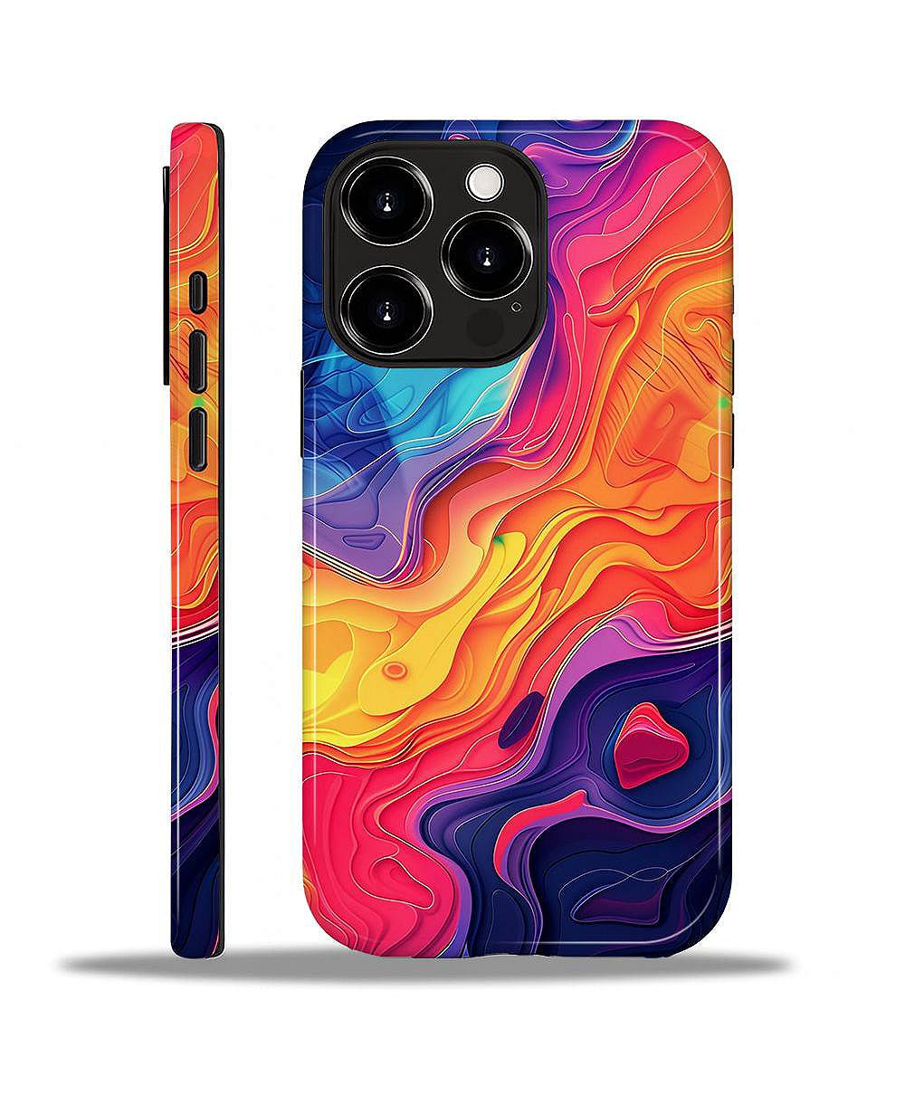 LISEN чехол для телефона Apple iPhone, 2-слойный прочный, Lava Current