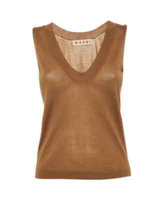 Pre-Owned Marni Women's Cashmere V-Neck Knit Vest
