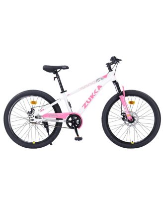 Велосипед ECHTPeak Mountain Bike 24 Inch с передней амортизационной вилкой и двойными дисковыми тормозами, 220 lbs, возраст 9-12