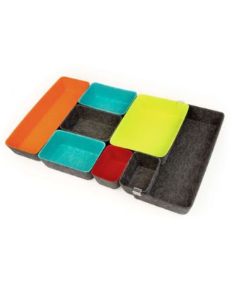 three by three Felt-Like-It Expandable Felt Bins, Set of 8