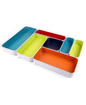 three by three Metal Drawer Organizers, Set of 7