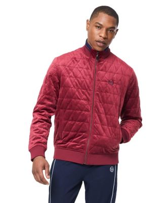 Sergio Tacchini Мужская бомбер-куртка Redi из велюра с простежкой