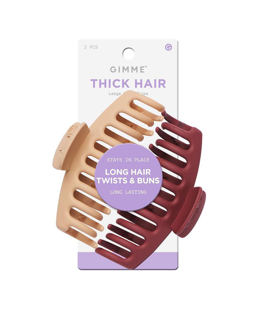 Gimme Beauty Большие зажимы для волос для кудрявых и текстурированных волос, набор 2 шт.