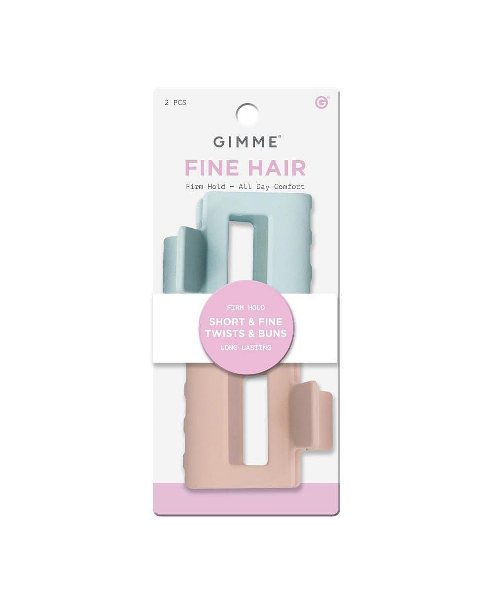 Gimme Beauty мини-зажимы для тонких волос, для тонких и редких волос, дизайнерский аксессуар, нескользящий, 2 шт.