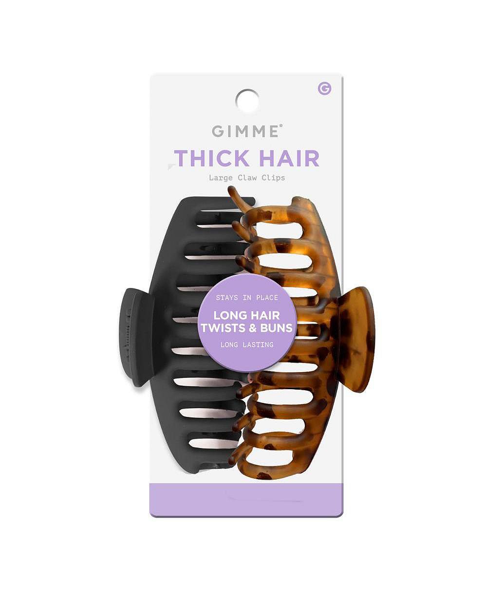 Gimme Beauty толстые зажимы для волос прочные, нескользящий дизайн для кудрявых и текстурированных волос