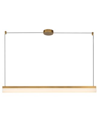 Kuzco Nio 45-in  Dimmable LED Linear Pendant with Ribbed Opal Diffuser