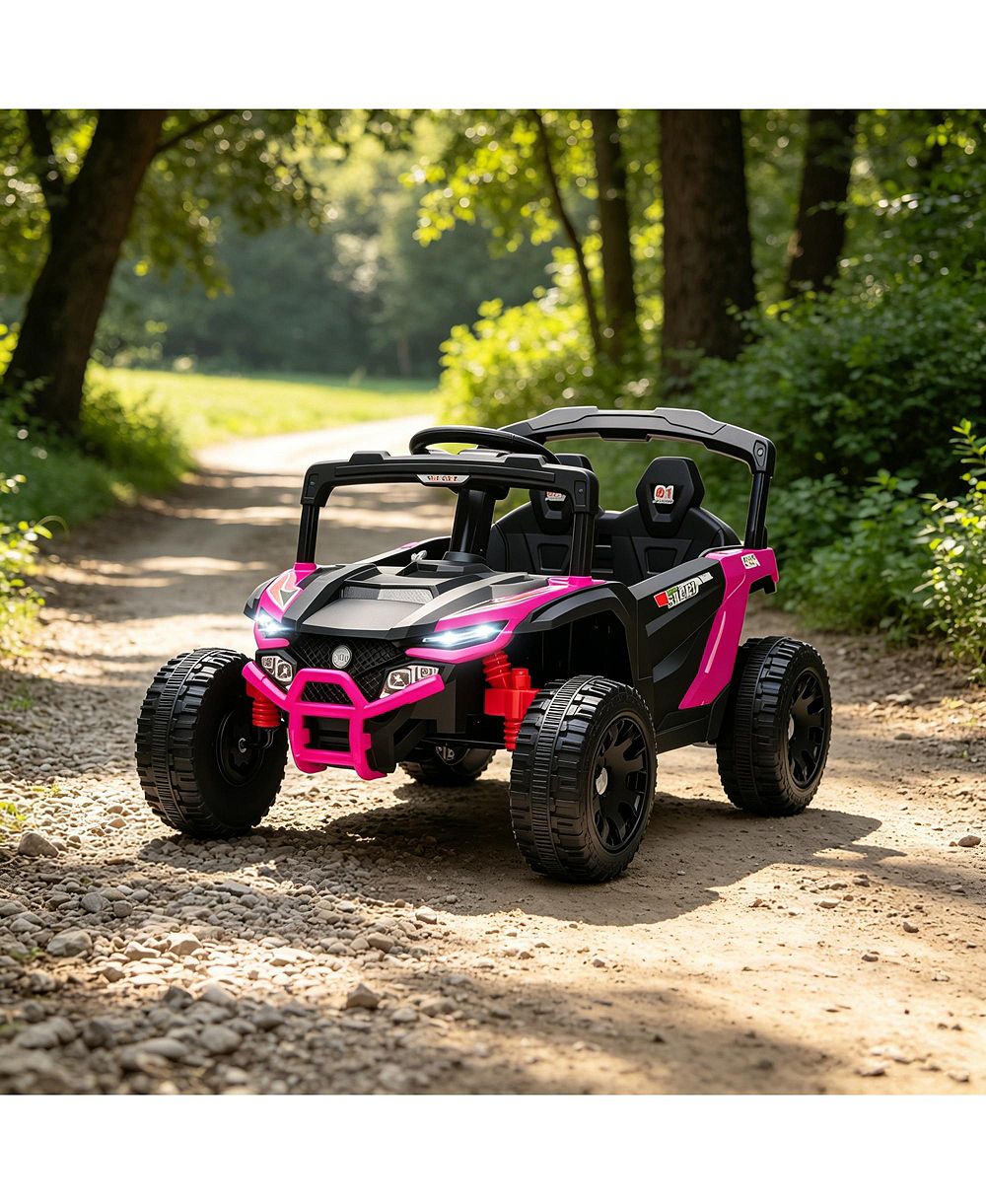 Детский электромобиль SEVORLEY 12V UTV с родительским пультом управления и светодиодными фонарями, для возраста 3-5 лет