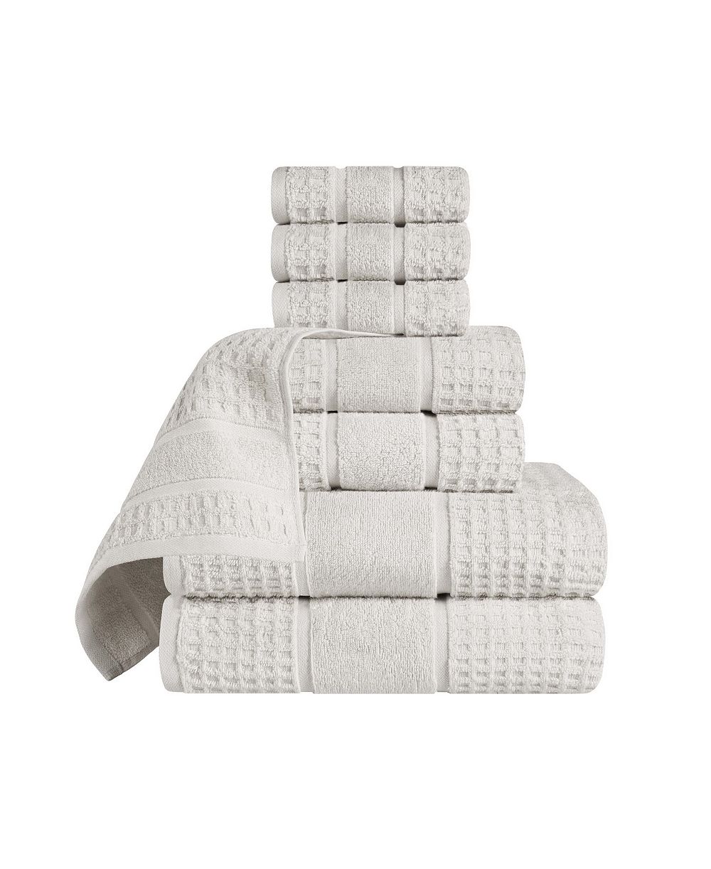 Superior набор полотенец Napa Zero Twist Waffle Honeycomb Plush Soft Absorbent, 8 шт., плюшевые, мягкие, впитывающие, без скручивания