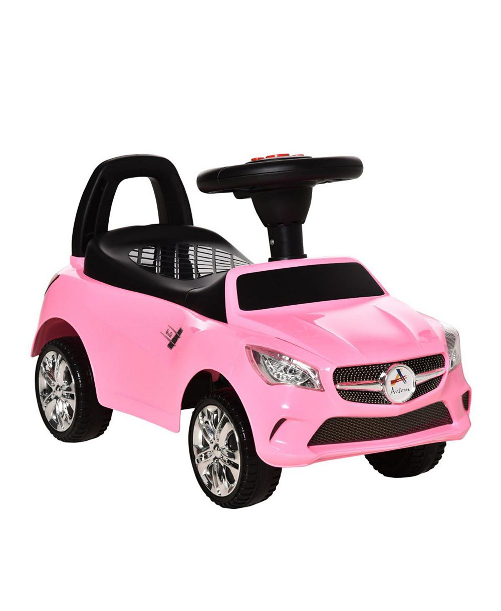 YOBTOP детская машинка на толкание для катания - игрушка-каталка для ходьбы для малышей, с работающим гудком, музыкой, фарами и отделением для хранения