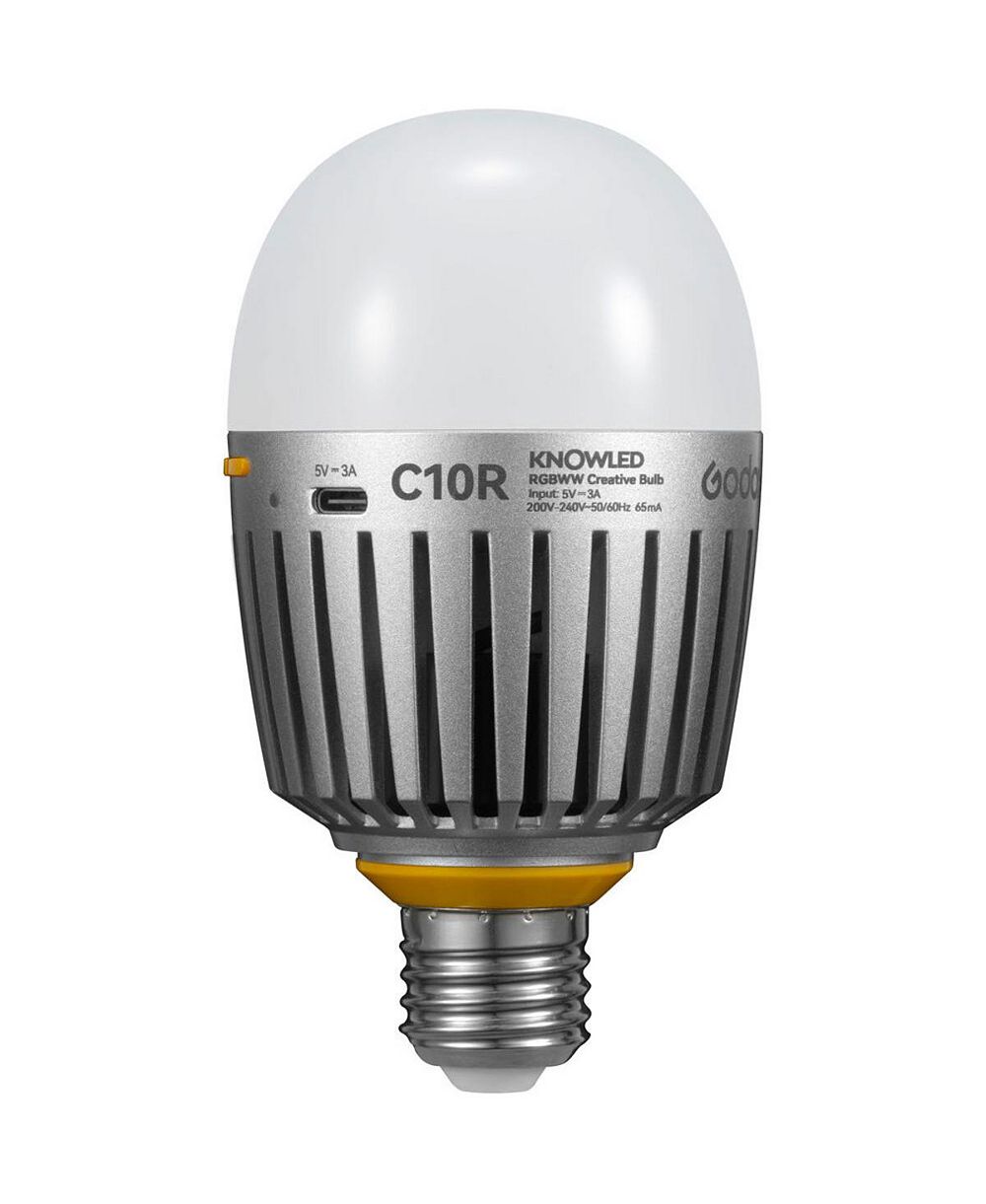 Godox C10R KNOWLED Bluetooth-Controlled Bulb Light Compatible with Godox Light App