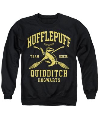 Harry Potter Men's Hufflepuff Quidditch Arch Crewneck Sweatshirt