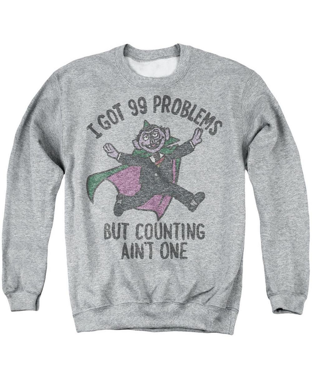 Sesame Street Men's Count 99 Problems Graphic Crewneck Sweatshirt
