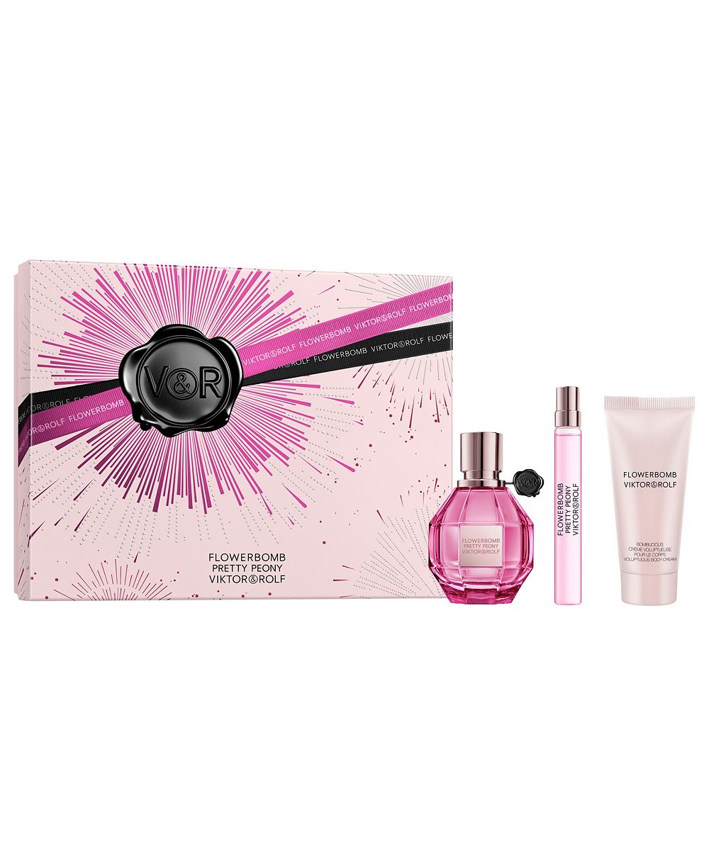 Праздничный подарочный набор Viktor & Rolf 3-Piece Flowerbomb Eau de Parfum