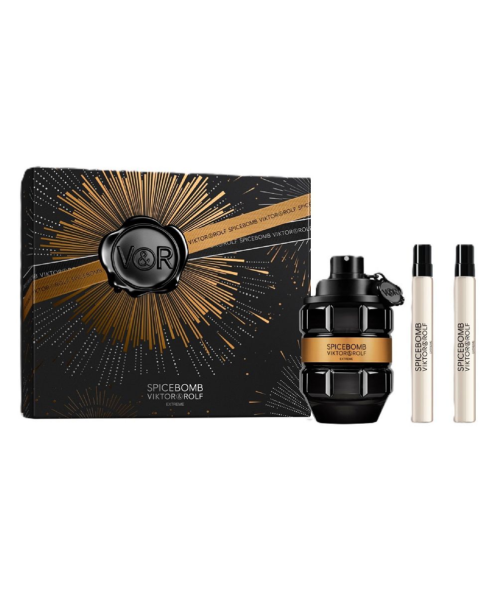 Подарочный набор Viktor & Rolf из 3 флаконов парфюма Spicebomb Extreme к праздникам