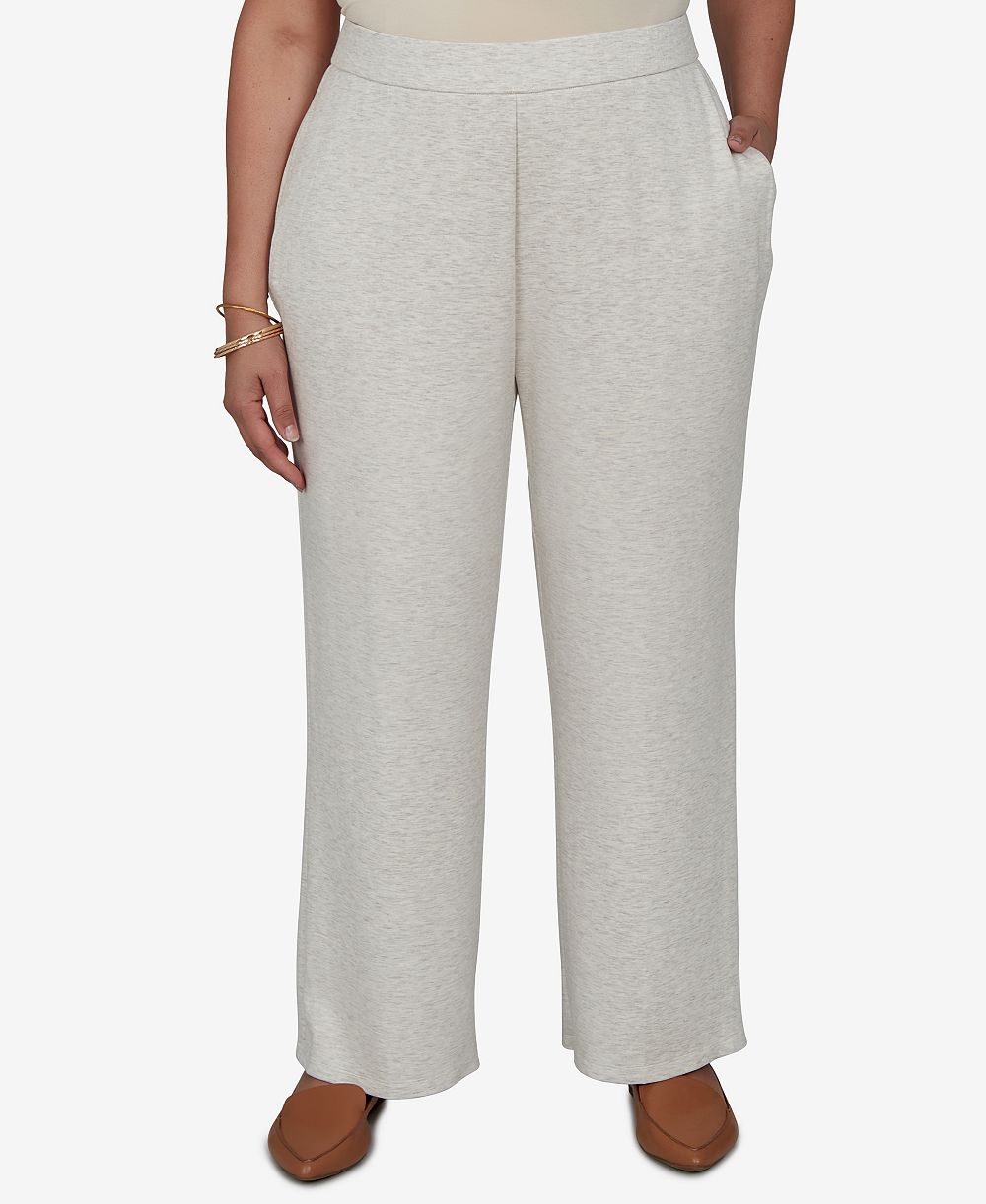 Alfred Dunner Plus Size широкие брюки с высокой посадкой