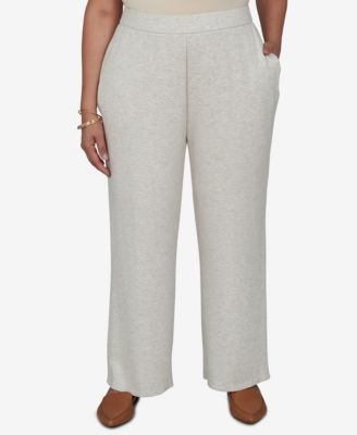Alfred Dunner Plus Size широкие брюки с высокой посадкой