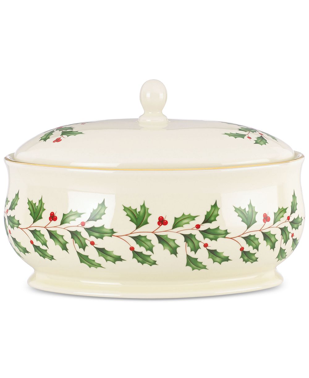 Lenox блюдо с крышкой Holiday