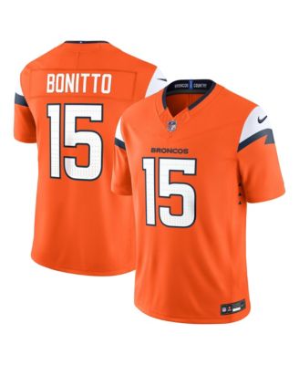 Nike Men's Nik Bonitto Orange Denver Broncos Team Vapor F.U.S.E. Stitched Limited Jersey