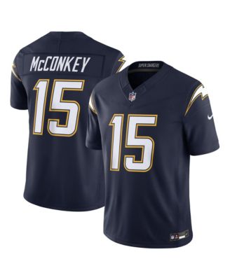 Nike Men's Ladd McConkey Navy Los Angeles Chargers Alternate Super Chargers Vapor F.U.S.E. Stitched Limited Jersey