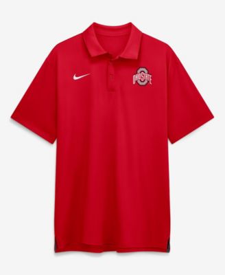 Nike Men's Scarlet Ohio State Buckeyes 2026 Sideline Tour Dri-FIT Polo Shirt