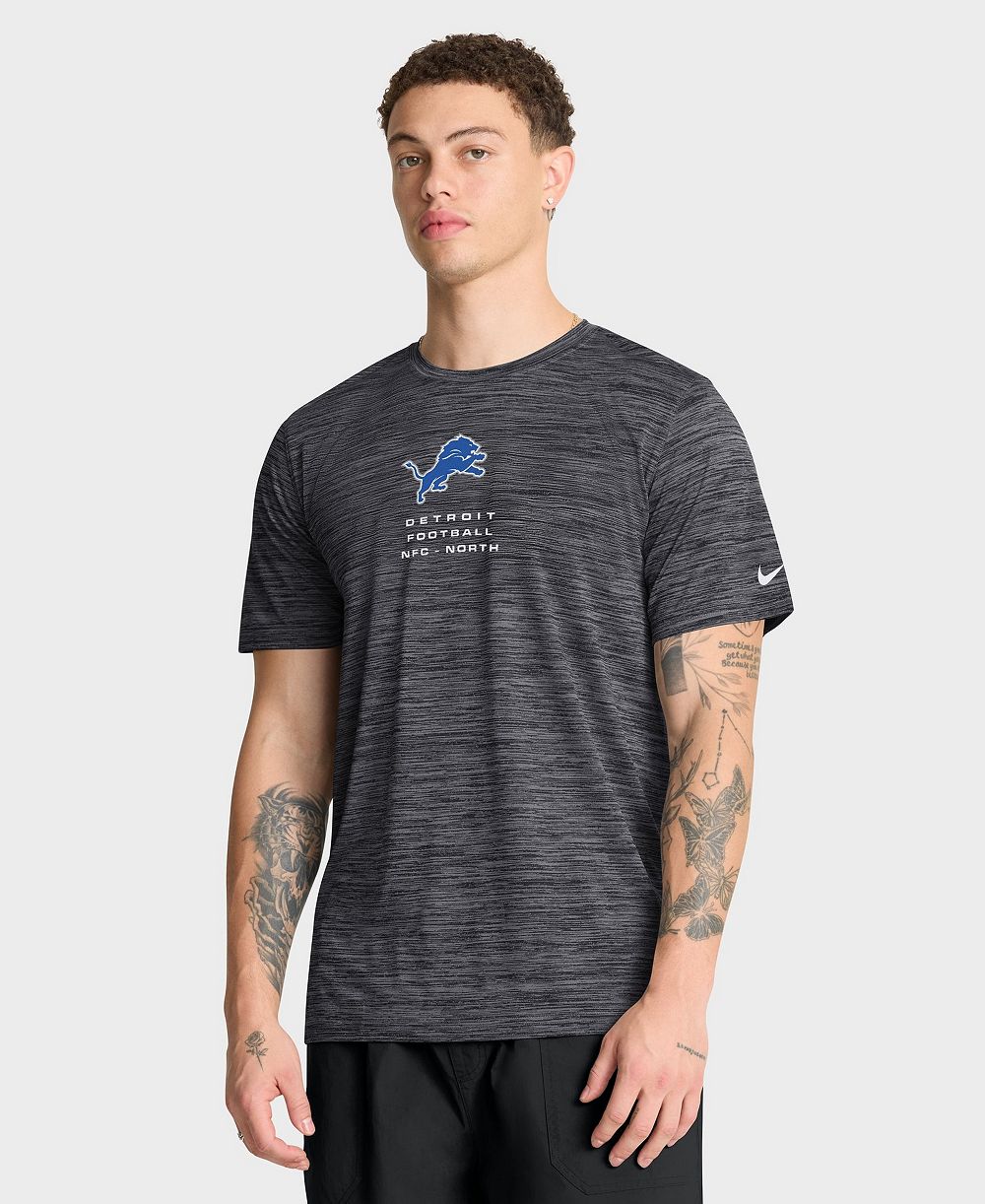 Nike Мужская футболка Dri-FIT Velocity Ball Carrier Anthracite Detroit Lions