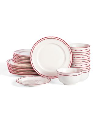 Emeril Lagasse Victory Porcelain 24-Piece Dinnerware Set, Service for 8