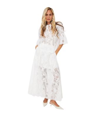 CRAS Женская блузка Briza Eyelet с завязками на шее