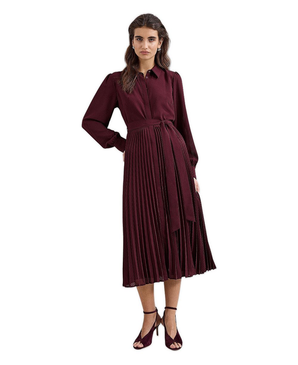 Женская рубашка-платье Phase Eight Women's Ren плиссированная миди