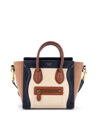 Мини-сумка Celine Nano Tricolor из кожи б/у