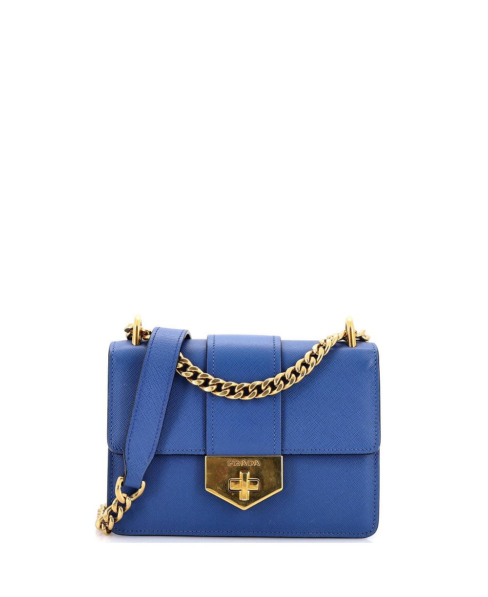 Pre-Owned Prada Маленькая винтажная сумка на плечо Pattina из кожи Saffiano