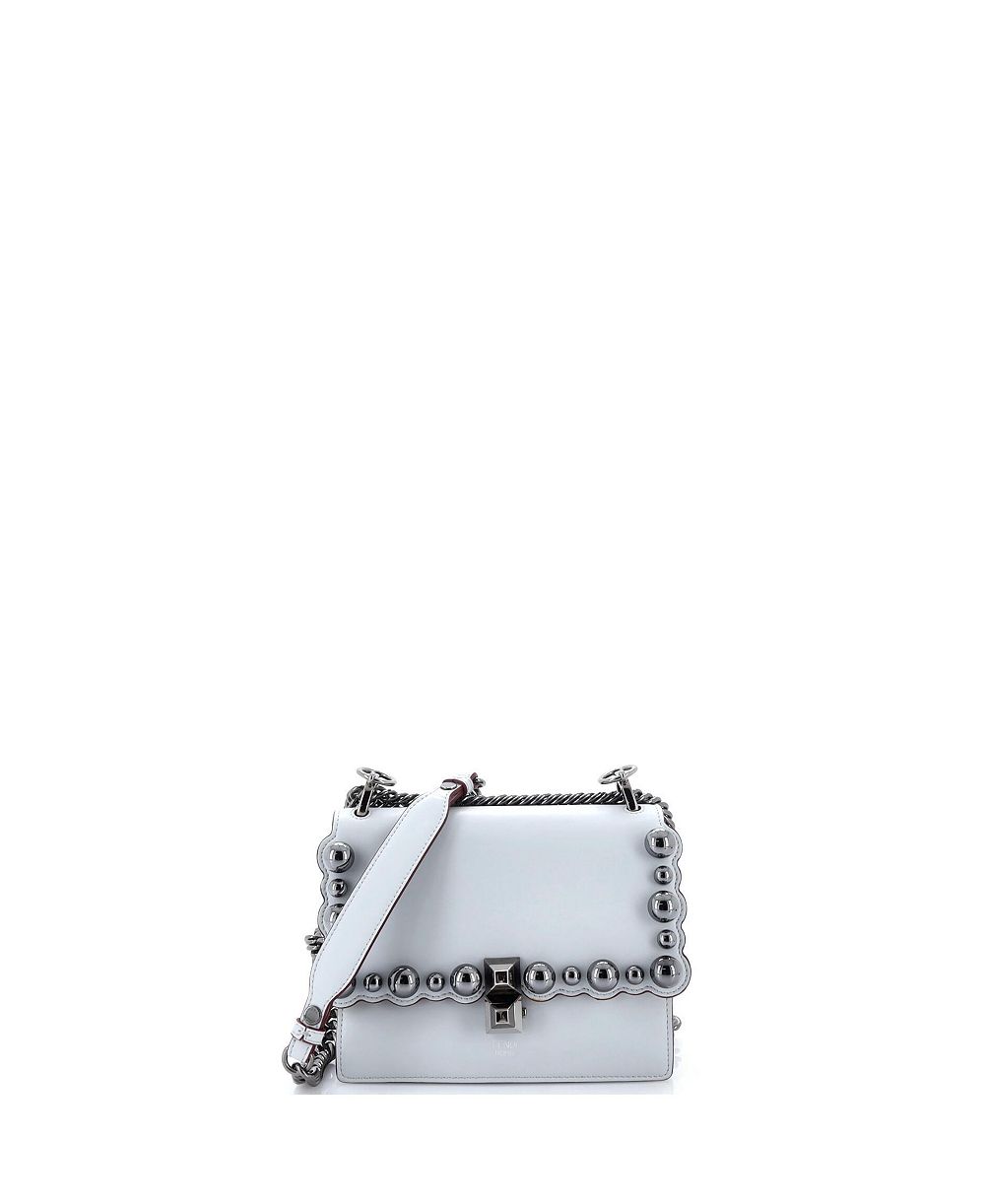 Pre-Owned Fendi Small Kan I Bag Studded Leather