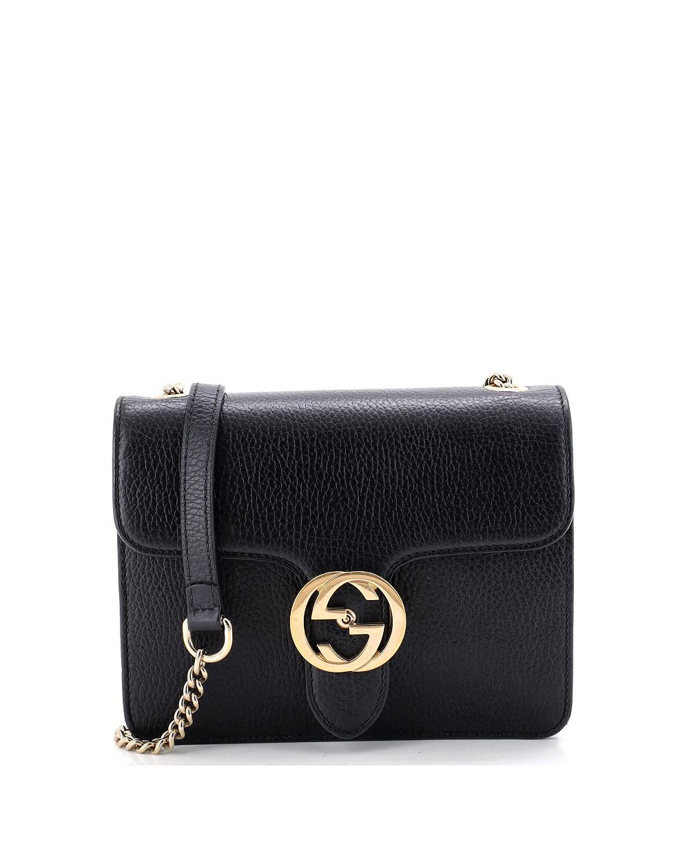 Б/у сумка на плечо Gucci Small Interlocking из кожи