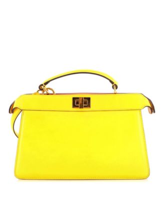 Б/у сумка Fendi East West Peekaboo ISeeU из кожи