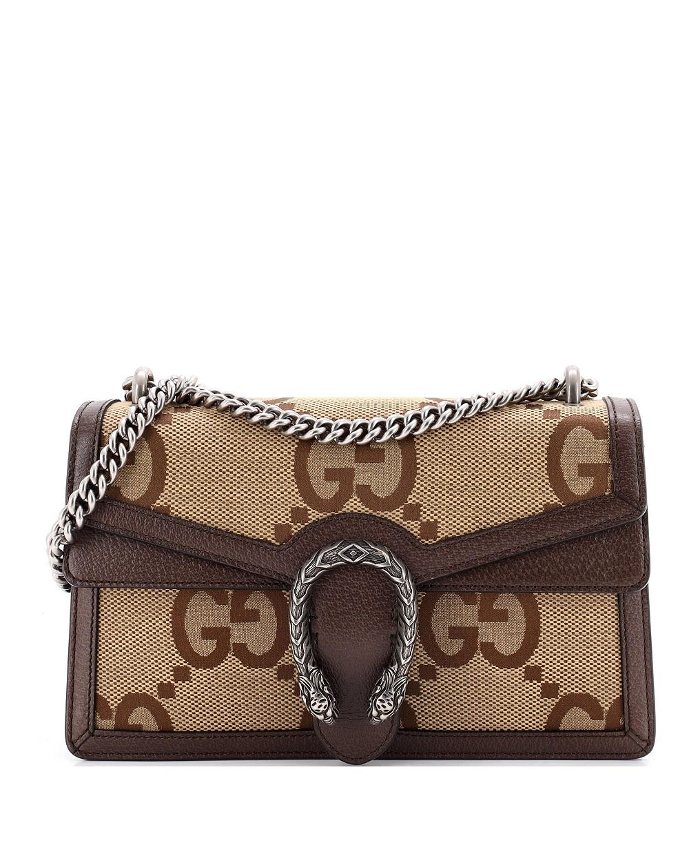Pre-Owned Gucci Small Dionysus Bag Jumbo GG Canvas