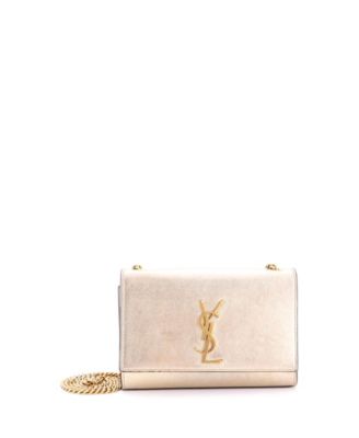 Б/у через плечо Saint Laurent Small Classic Monogram Metallic из кожи