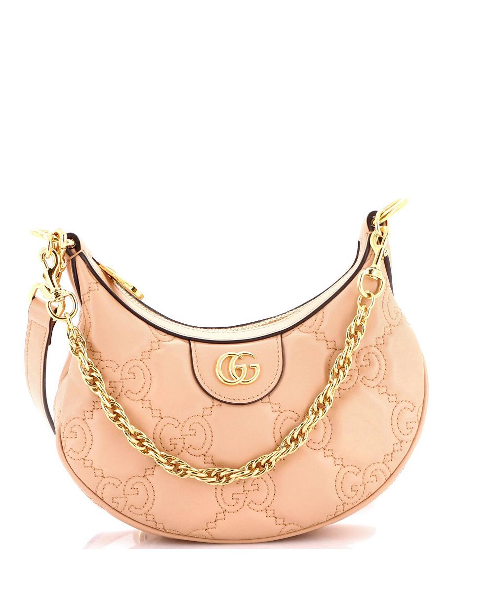 Сумка Gucci Mini Half Moon Hobo GG Matelasse