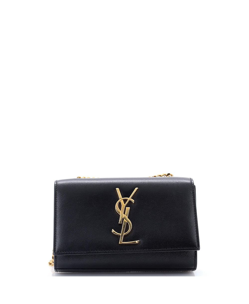 Pre-Owned Saint Laurent Small Classic Monogram Crossbody Bag Grainy Leather