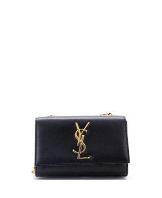Pre-Owned Saint Laurent Small Classic Monogram Crossbody Bag Grainy Leather