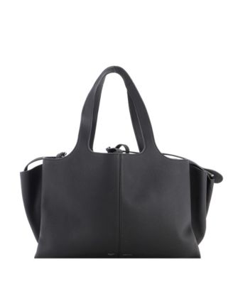 Pre-Owned Celine Medium Tri-Fold Shoulder Bag Grained Calfskin
