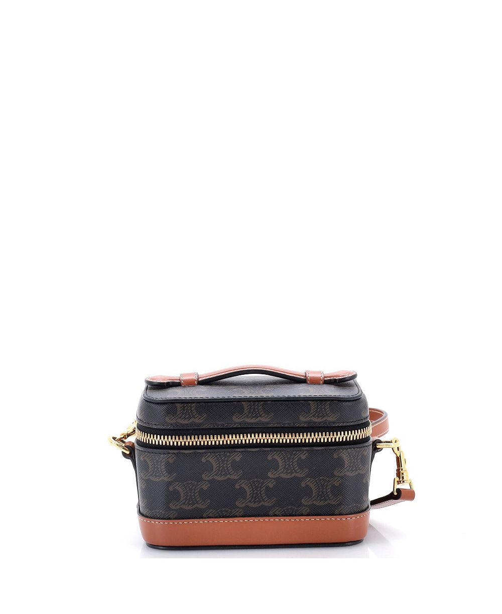 Pre-Owned Celine Mini Top Handle конвертерная сумка-визитница Triomphe из покрытия Canvas