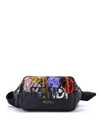 Pre-Owned Fendi x Noel Fielding Abstract Belt Bag Printed Nylon