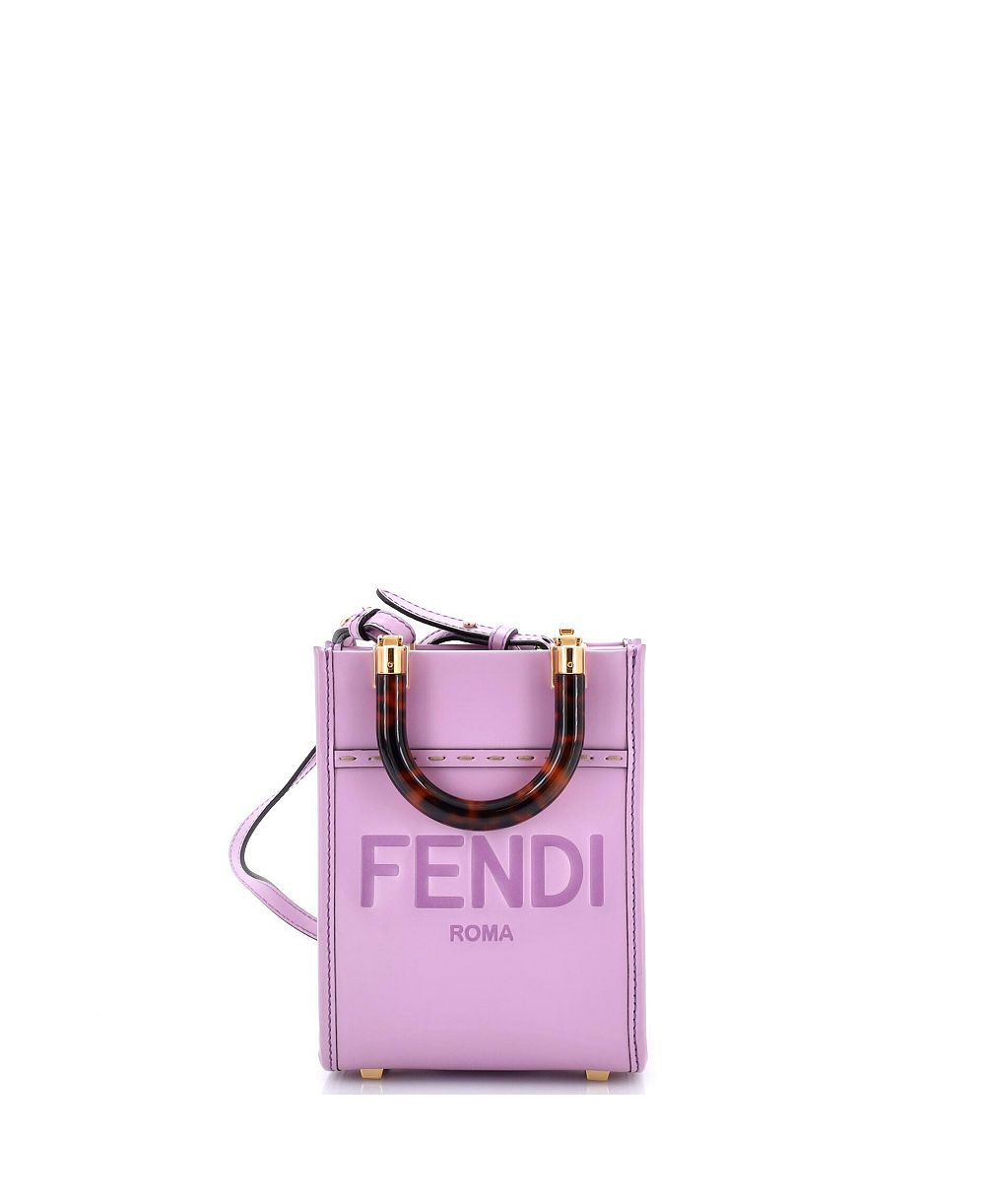 Fendi Мини-сумка Shopper Tote Sunshine Leather Pre-Owned