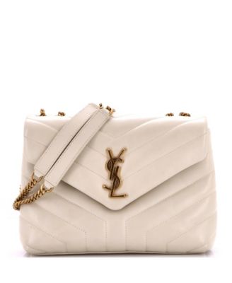 Pre-Owned Saint Laurent Small Loulou Shoulder Bag Matelasse Chevron Leather