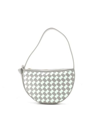 Б/у плечевая сумка Bottega Veneta Mini Sunrise Bicolor Wavy Pavimento из кожи