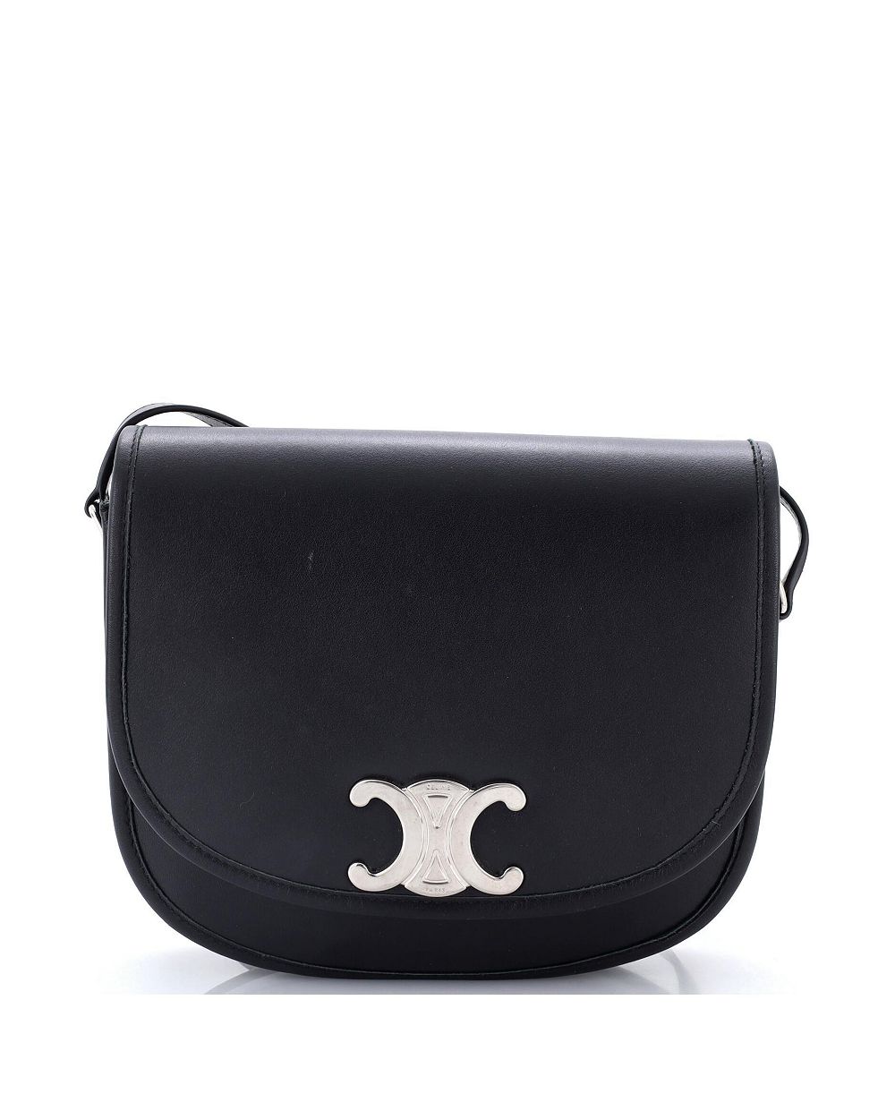 Pre-Owned Celine Medium Besace Triomphe Shoulder Bag Leather