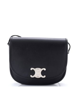 Pre-Owned Celine Medium Besace Triomphe Shoulder Bag Leather