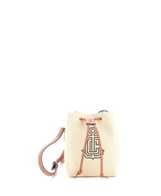 Pre-Owned Celine Micro Cailor Bucket Bag Canvas