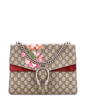 Сумка Gucci Medium Dionysus Blooms Print GG Coated Canvas Pre-Owned